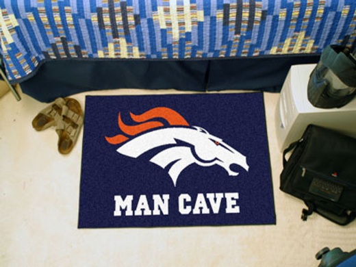 NFL Denver Broncos Man Cave Starter Rug 19"X30"