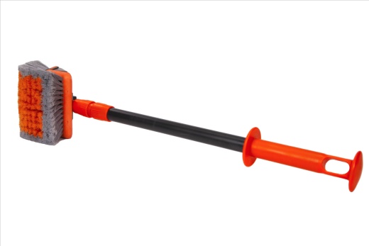 Car Wash Dan Brush with Telescope Stick Handle and Water Chamber