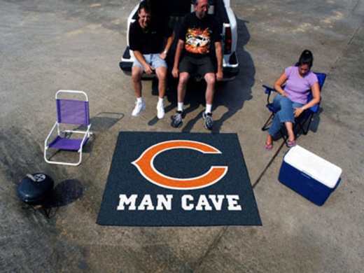 NFL Chicago Bears Man Cave Tailgater Rug 60"X72"
