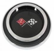 1969 Chevy Impala Wheel Cover Emblem Assembly - Finned