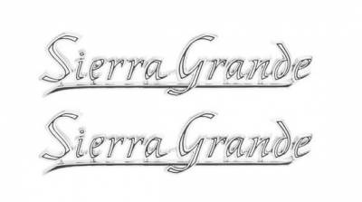 Rear Fender Emblem - Sierra Grande for 1971-72 GMC Truck