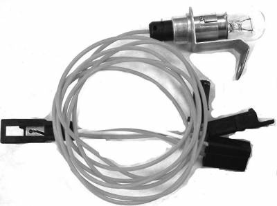 Trunk Light Assembly with Extension Wire for 1966-67 Chevy Impala, Bel Air, Biscayne, Caprice and 67-69 Camaro Hardtop