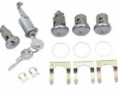 1969 Camaro Lock Set - Ignition Door Glovebox & Trunk