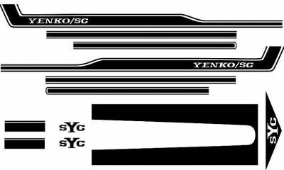 1969 Camaro Yenko Stripe Kit Black