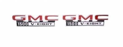 1968-72 GMC Truck Fender Emblem ~1500 V-8~