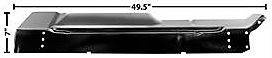 Outer Floor & Inner Rocker Repair Panel for 1960-66 Chevy & GMC Trucks - Right (Passenger) Side