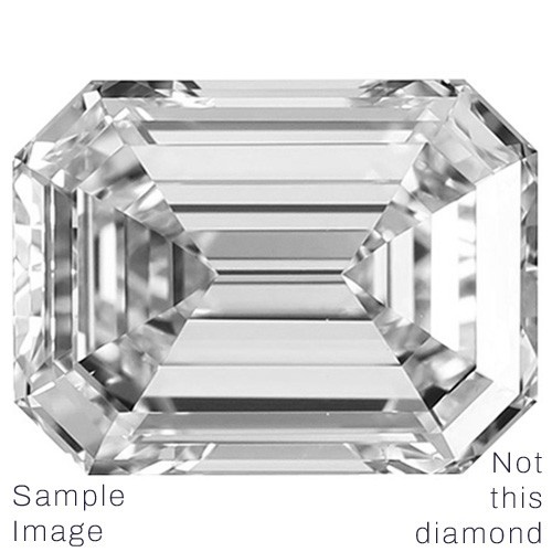 0.96 Carat H Color Vs1 Emerald Shape Gia Certified Diamond