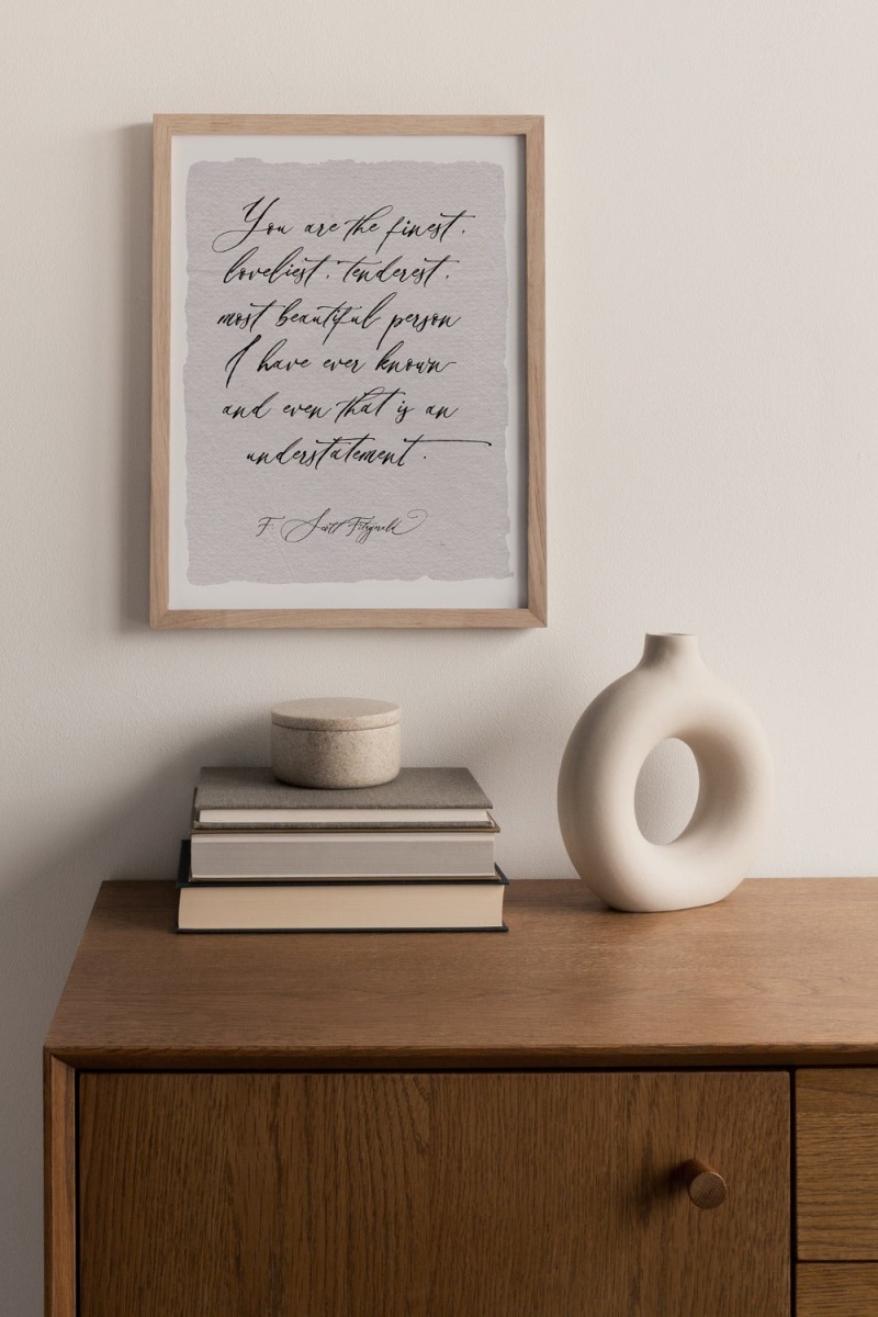 Quote Prints-F. Scott Fitzgerald, Style: Fitz