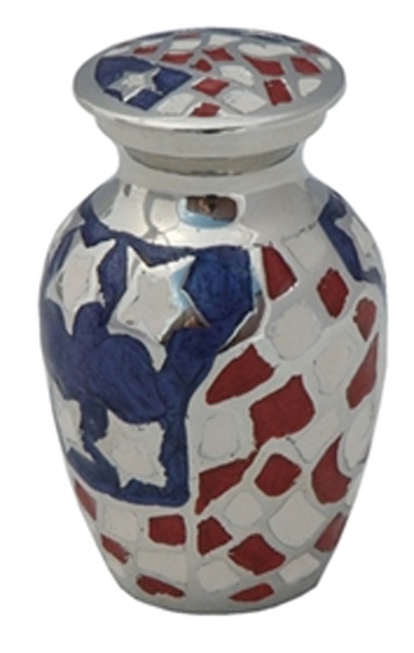 Old Glory Weathered American Flag Keepsake Urn
