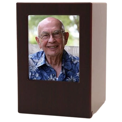 Economy MDF Photo Urns - Wood Finish