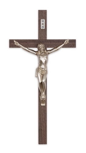 Exterior 12 Casket Lid Sealer Crosses - Walnut Finish