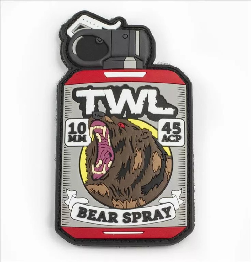Lone Wolf Twl Bear Spray Patch, Pvc