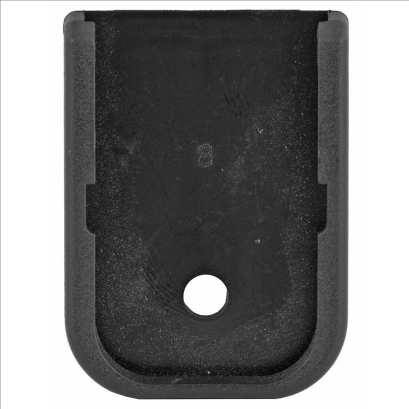 Glock Magazine Floor Plate: 9/40/357/45 GAP, Square-Notch, Metal-Lined Mags