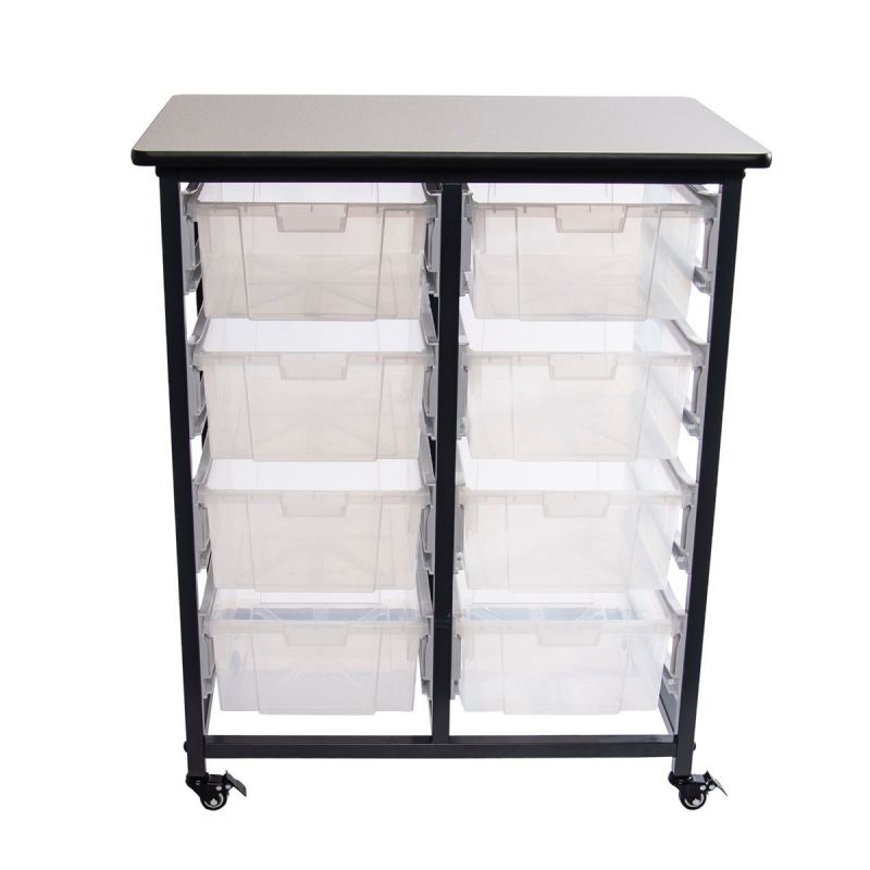 Luxor Stackable Storage Bins (4 Large) MBS-BIN-4L