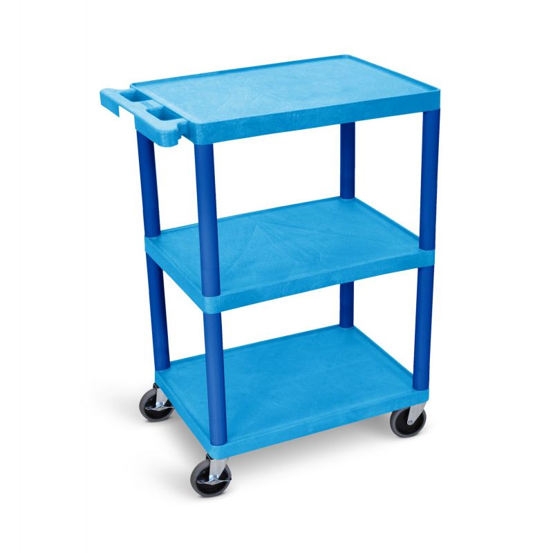 Flat Shelf Cart - Three Shelves