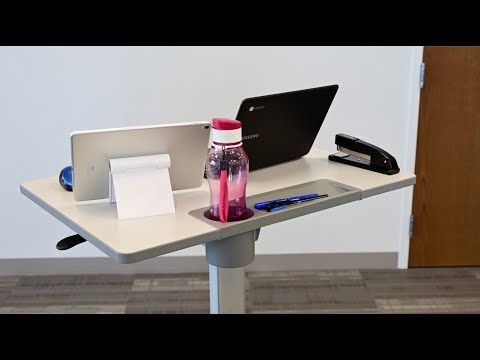 Pneumatic Adjustable Height Student Desk