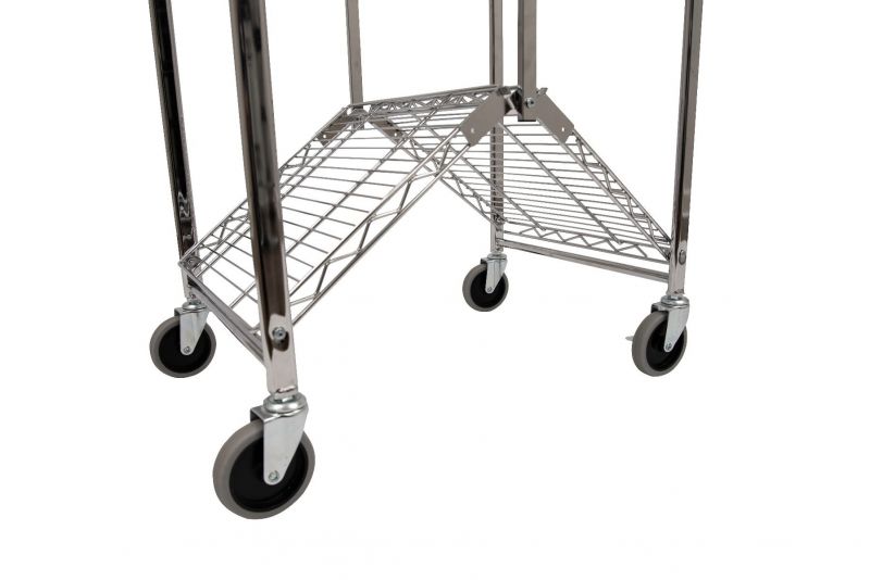 Luxor WSCC-3 - Three Shelf Collapsible Wire Utility Cart