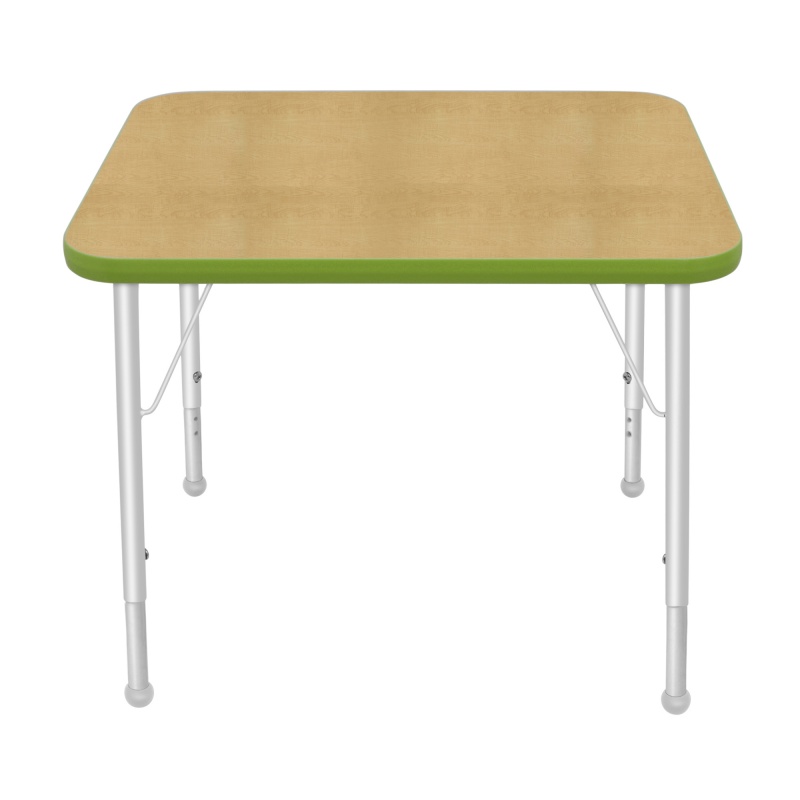 24" X 36" Rectangle Table - Top Color: Maple, Edge Color: Sour Apple