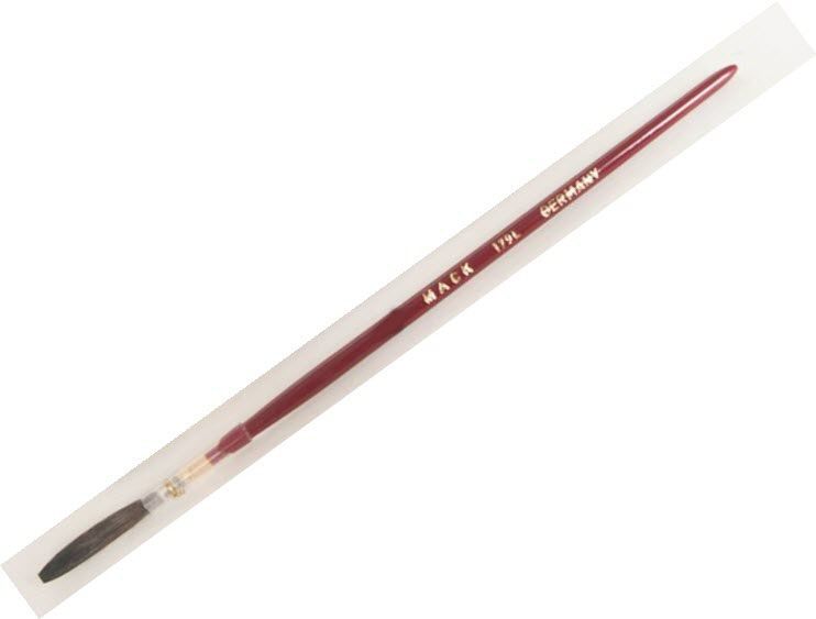 Finest Brown Kazan Squirrel Hair (179L) Brown Pencil Quill - Red Handle - 5