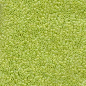 Db860 Matte Chartreuse Ab - Miyuki Delica Seed Beads - 11/0