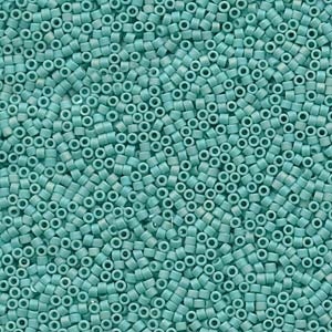 Db878 Matte Opaque Turquoise Ab - Miyuki Delica Seed Beads - 11/0