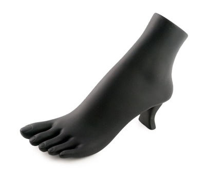 Polystyrene Foot Display - Black