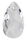 38Mm Teardrop Pendant Crystal