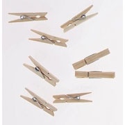 Mini Wooden Spring Clothespins - Natural 1"