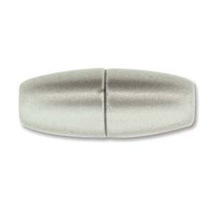 8.5 X 22Mm, Fits 4Mm Cord, Large Hole Magnetic Clasp- Matte Stainless Steel