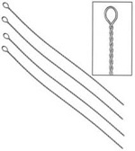 Beadalon Twisted Steel Beading Needles - Fine, .009"