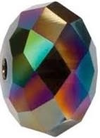 Swarovski 6Mm Briolette Bead (Gemstone) Rainbow Dark 2x
