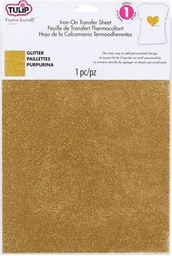 Tulip Fashion Glitter Iron-On Glitter Shimmer Transfer Sheets