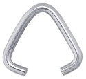 12Mm Triangle Jump Ring-Imitation Rhodium Silver