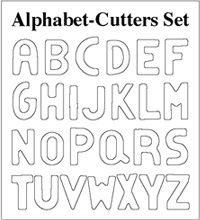 #37001 Makins Cutter Set, Alphabet