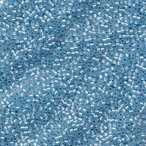 Db628 Dyed Silver Lined Light Aqua Alabaster - Miyuki Delica Seed Beads - 11/0
