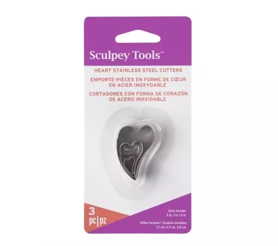 Sculpey Tools™ Cutters: Irregular Heart, 3 Pc