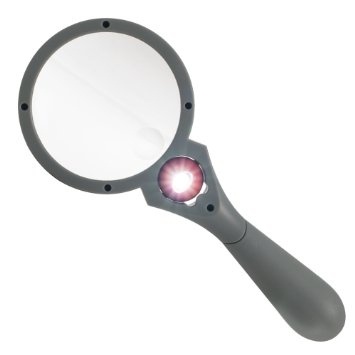 Lumagny Rim Aspheric Magnifier With Ball Switch Led