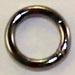 6Mm Soldered/Closed Base Metal Plated Jump Ring-18 Gauge- Bright Gold