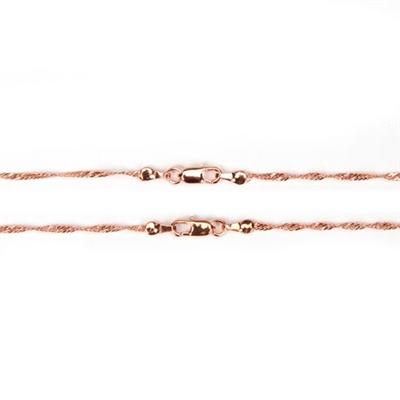 Singapore Chain - Rose Gold - 1.8Mm - 18 Inches