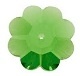 Swarovski 8Mm Marguerite Lochrose Bead/Sew On Fern Green