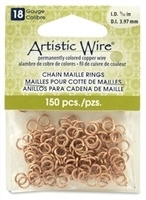 4.37Mm (Id), 6.5Mm (Od), (11/64") 18 Gauge Chain Maille Rings