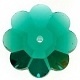 Swarovski 8Mm Marguerite Lochrose Bead/Sew On Emerald