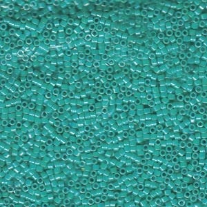 Db166 Opaque Turquoise Ab - Miyuki Delica Seed Beads - 11/0