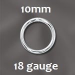 Sterling Silver Open Jump Ring - 6Mm, 16Ga