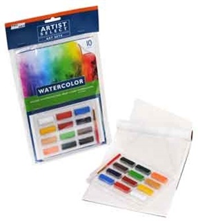 Pro Art Watercolor Cake Paint Set - 12 Color