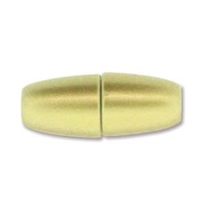 8.5 X 22Mm, Fits 4Mm Cord, Large Hole Magnetic Clasp- Matte Gold