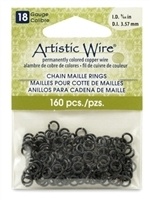 3.57Mm (Id), 5Mm (Od), (9/64") 18 Gauge Chain Maille Jumprings