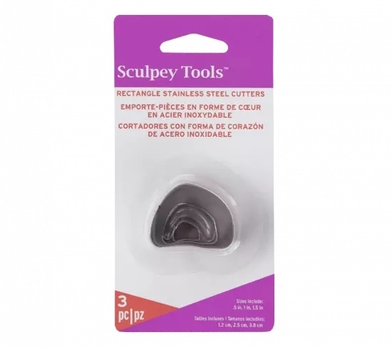 Sculpey Tools™ Cutters: Irregular Rectangle, 3 Pc