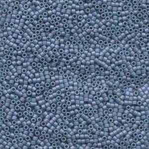 Db376 Matte Metallic Light Grey Blue - Miyuki Delica Seed Beads - 11/0