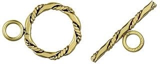 14Kt Gold Filled Fancy Flat Toggle Clasp